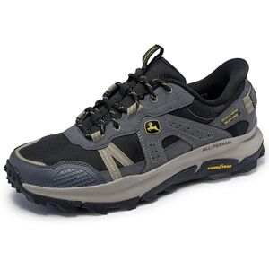 Skechers John Deere Equalizer 5.0 Trail Harvester für Herren, Anthrazitfarbenes Leder, schwarzes Netzgewebe, 42 EU Skechers John Deere Equalizer 5.0 Trail Harvester für Herren, Anthrazitfarbenes Leder, schwarzes Netzgewebe, 42 EU