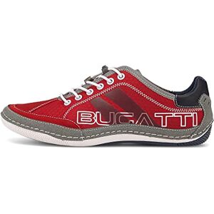 Bugatti Herren Casual Sneaker mit Flexibler Sohle, Schnürschuh mit Memory Foam, Elastische Schnürsenkel, Rot, 41 EU Bugatti Herren Casual Sneaker mit Flexibler Sohle, Schnürschuh mit Memory Foam, Elastische Schnürsenkel, Rot, 41 EU