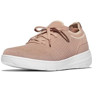 Fitflop Super-Q Knit Slip-ON Laced Sneakers Beige Fitflop Super-Q Knit Slip-ON Laced Sneakers Beige