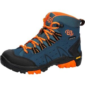 Brütting Jungen Wanderschuh Outdoorstiefel Mount Bona High Kids, Petrol/orange, 35 EU Brütting Jungen Wanderschuh Outdoorstiefel Mount Bona High Kids, Petrol/orange, 35 EU