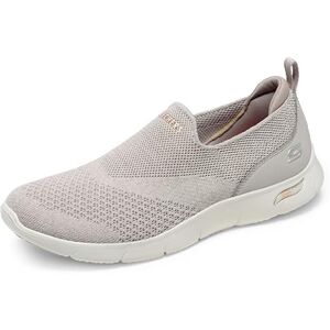Skechers Arch Fit Refine Don't Go Damen Trainer, Taupe Heathered Knit Peach Trim, 38.5 EU Skechers Arch Fit Refine Don't Go Damen Trainer, Taupe Heathered Knit Peach Trim, 38.5 EU