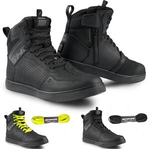 SHIMA REBEL 2.0 Motorrad Schuhe Herren Leder Wasserdicht Motorradstiefel Protektoren Sneaker Rutschfeste Sohle Knöchelstütze Seitlicher Reißverschluss Bikerboots (Männer, Wasserdicht Schwarz, 41) SHIMA REBEL 2.0 Motorrad Schuhe Herren Leder Wasserdicht Motorradstiefel Protektoren Sneaker Rutschfeste Sohle Knöchelstütze Seitlicher Reißverschluss Bikerboots (Männer, Wasserdicht Schwarz, 41)