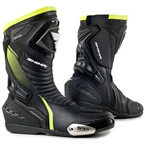 SHIMA Rsx-6 Men, Herren Vintage Retro Road Sportstiefel Aus Leder Motorradstiefel (41-46), Fluo SHIMA Rsx-6 Men, Herren Vintage Retro Road Sportstiefel Aus Leder Motorradstiefel (41-46), Fluo