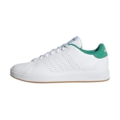 Adidas Herren Advantage Base 2.0 Shoes, FTWR White/FTWR White/semi Court Green, 45 1/3 EU Adidas Herren Advantage Base 2.0 Shoes, FTWR White/FTWR White/semi Court Green, 45 1/3 EU