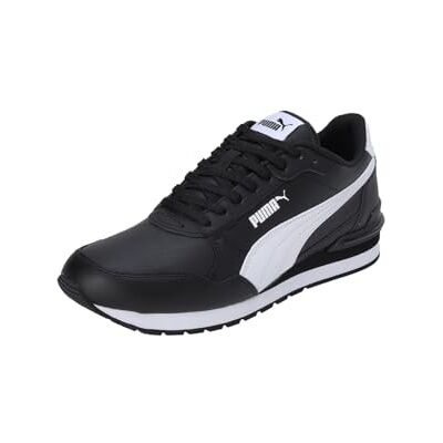 Puma Unisex St Runner V4 L Sneaker, Black White, 45 EU Puma Unisex St Runner V4 L Sneaker, Black White, 45 EU