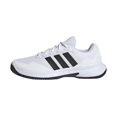 Adidas Herren GAMECOURT 2 Tennis Shoes, FTWR White/core Black/Silver met., 43 1/3 EU Adidas Herren GAMECOURT 2 Tennis Shoes, FTWR White/core Black/Silver met., 43 1/3 EU