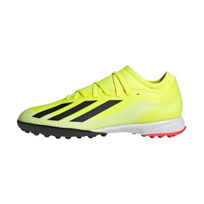 Adidas Unisex X Crazyfast League Turf Boots, Solar Yellow/Core Black/Cloud White, 46 EU Adidas Unisex X Crazyfast League Turf Boots, Solar Yellow/Core Black/Cloud White, 46 EU