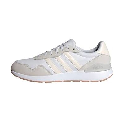 Adidas Damen Run 60S 4.0 Shoes, Cloud White/Chalk White/Grey One, 38 EU Adidas Damen Run 60S 4.0 Shoes, Cloud White/Chalk White/Grey One, 38 EU