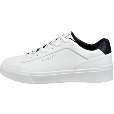Bugatti Herren Sneaker Low-Top 324AMU015000-2000 Weite Normal Schnürung Kunstleder White 46 EU Bugatti Herren Sneaker Low-Top 324AMU015000-2000 Weite Normal Schnürung Kunstleder White 46 EU