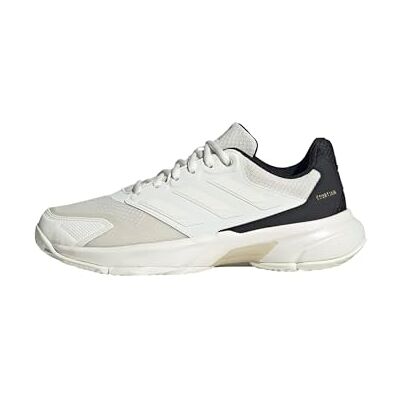 Adidas Damen Courtjam Control 3 Tennis Shoes, Off White/Off White/Champagne met., 43 1/3 EU Adidas Damen Courtjam Control 3 Tennis Shoes, Off White/Off White/Champagne met., 43 1/3 EU