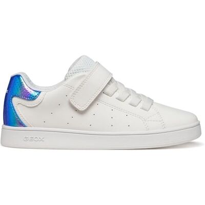 Geox JUNIOR Girl J ECLYPER Girl A Sneakers White/Bluette 36_EU Geox JUNIOR Girl J ECLYPER Girl A Sneakers White/Bluette 36_EU