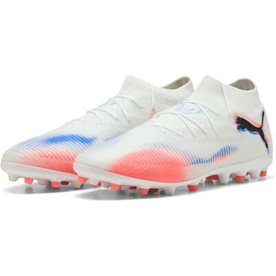 Puma Future 8 Pro Mg Unisex-Fußballschuh, Weiß, Schwarz, leuchtendes Rot, 46 EU Puma Future 8 Pro Mg Unisex-Fußballschuh, Weiß, Schwarz, leuchtendes Rot, 46 EU