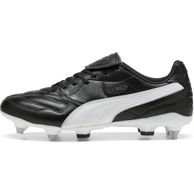 Puma King Liga MXSG Fußballschuh, Unisex, Schwarz/Silber/Weiß, 12 UK Puma King Liga MXSG Fußballschuh, Unisex, Schwarz/Silber/Weiß, 12 UK