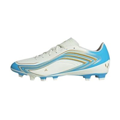 Adidas Unisex F50 Messi Club Firm Ground/Multi Ground Football Boots Shoes, Ivory/semi Blue Burst/Icey Blue, 41 1/3 EU Adidas Unisex F50 Messi Club Firm Ground/Multi Ground Football Boots Shoes, Ivory/semi Blue Burst/Icey Blue, 41 1/3 EU