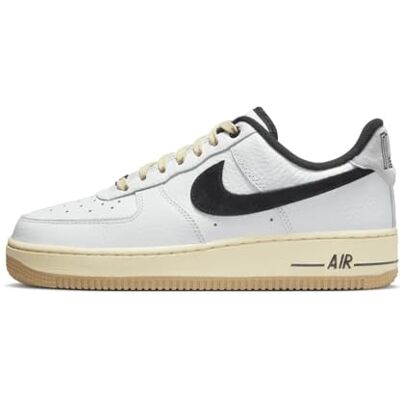 NIKE Damen Air Force 1 '07 LX Sneaker, Weiß Schwarz Muslin Gipfel, 39 EU NIKE Damen Air Force 1 '07 LX Sneaker, Weiß Schwarz Muslin Gipfel, 39 EU