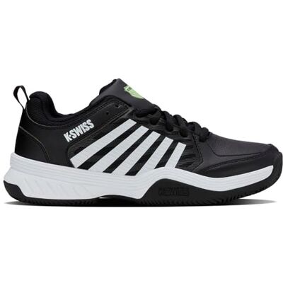K-Swiss Herren Court Express 2 Clay Tennis Shoe, Black White Soft Neon Green, 46 EU K-Swiss Herren Court Express 2 Clay Tennis Shoe, Black White Soft Neon Green, 46 EU