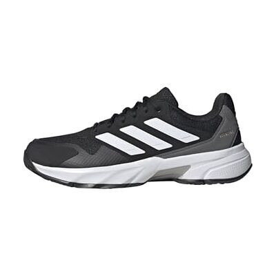 Adidas Herren Courtjam Control 3 Tennis Shoes, Core Black/FTWR White/Grey Four, 50 EU Adidas Herren Courtjam Control 3 Tennis Shoes, Core Black/FTWR White/Grey Four, 50 EU