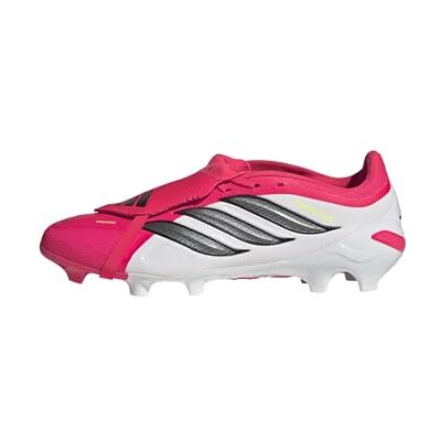 Adidas Unisex Predator League Fold-Over Tongue Firm Ground Football Boots, Lucid red/core Black/FTWR White, 45 1/3 EU Adidas Unisex Predator League Fold-Over Tongue Firm Ground Football Boots, Lucid red/core Black/FTWR White, 45 1/3 EU