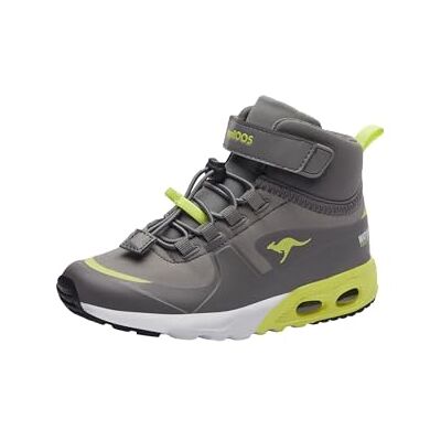 Kangaroos KX HYDRO Grau/Grün Kinder Winterschuhe Kangaroos KX HYDRO Grau/Grün Kinder Winterschuhe