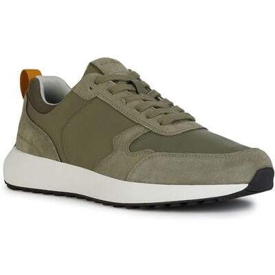 Geox Herren U Volpiano Sneaker, Sage, 45 EU Geox Herren U Volpiano Sneaker, Sage, 45 EU