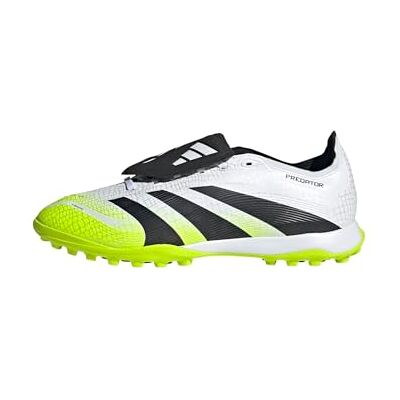 Adidas Unisex Predator League Fold-Over Tongue Turf Football Boots, Cloud White/Core Black/Lucid Lemon, 46 EU Adidas Unisex Predator League Fold-Over Tongue Turf Football Boots, Cloud White/Core Black/Lucid Lemon, 46 EU