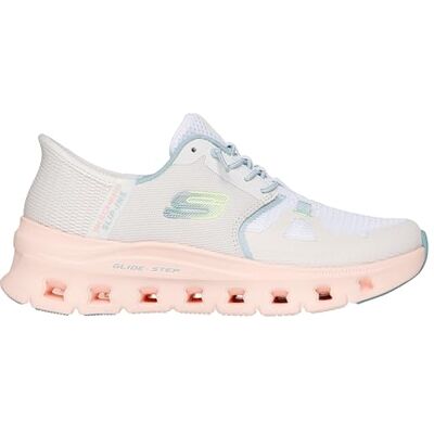 Skechers Damen Glide-Step Pro Sneaker, Natural Mesh/Multi Trim, 38.5 EU Skechers Damen Glide-Step Pro Sneaker, Natural Mesh/Multi Trim, 38.5 EU