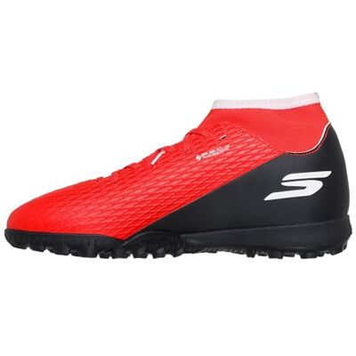 Skechers Unisex Kinder Skx_2 Jr High Youth Tf Football Cleats Fußballschuh, Roter Synthetik Schwarzer Besatz, 33 EU Skechers Unisex Kinder Skx_2 Jr High Youth Tf Football Cleats Fußballschuh, Roter Synthetik Schwarzer Besatz, 33 EU