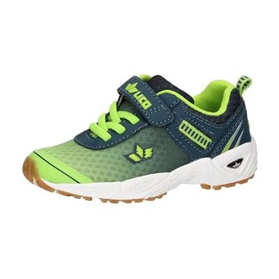 Lico Unisex Kinder Barney Vs Hallenturnschuhe, Lemon Petrol, 38 EU Lico Unisex Kinder Barney Vs Hallenturnschuhe, Lemon Petrol, 38 EU