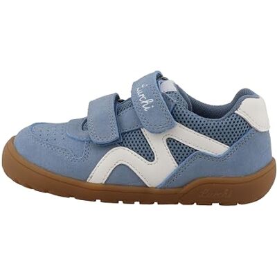 Lurchi Jamin Barefoot Sneaker, Ice Blue-White, 35 EU Weit Lurchi Jamin Barefoot Sneaker, Ice Blue-White, 35 EU Weit