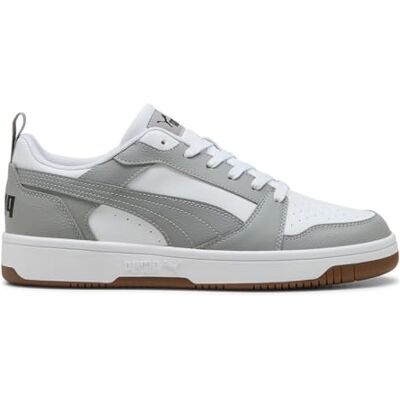 Puma Rebound V6 Low Unisex Sneaker, Weiß Grau Echo Schwarz, 37.5 EU Puma Rebound V6 Low Unisex Sneaker, Weiß Grau Echo Schwarz, 37.5 EU