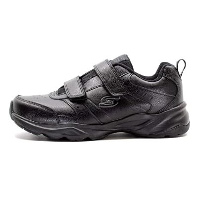 Skechers Herren Haniger Casspi Sneaker, Black Leather Trim, 44 EU Skechers Herren Haniger Casspi Sneaker, Black Leather Trim, 44 EU