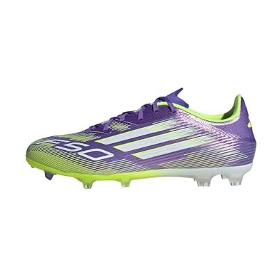 Adidas Unisex F50 League Firm Ground Football Boots, Purple Rush/Cloud White/Lucid Lemon, 46 EU Adidas Unisex F50 League Firm Ground Football Boots, Purple Rush/Cloud White/Lucid Lemon, 46 EU