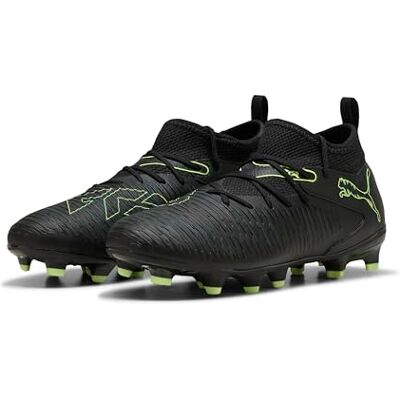 Puma Future 8 Match FG/AG Jr Fußballschuhe, Unisex, Kinder, Schwarz, Hellgrün, Terrain, 28 EU Puma Future 8 Match FG/AG Jr Fußballschuhe, Unisex, Kinder, Schwarz, Hellgrün, Terrain, 28 EU