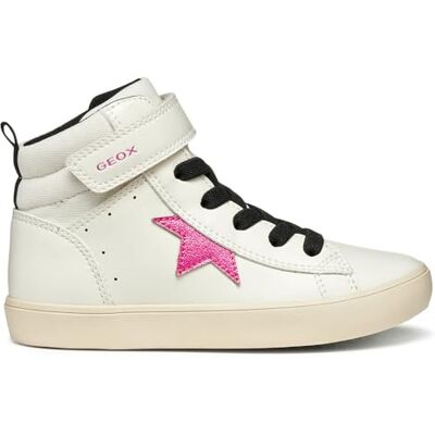 Geox JUNIOR J GISLI Girl Sneakers LT Ivory/Fuchsia 28_EU Geox JUNIOR J GISLI Girl Sneakers LT Ivory/Fuchsia 28_EU