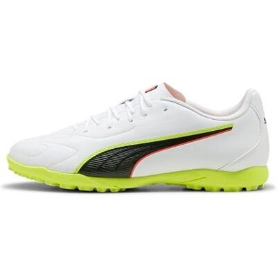 Puma Unisex King 20 Play TT Fußballschuh, weiß-leuchtendes Rot-Gelb Alert, Größe 42, Weiß Leuchtend rot gelb Alarm, 42.5 EU Puma Unisex King 20 Play TT Fußballschuh, weiß-leuchtendes Rot-Gelb Alert, Größe 42, Weiß Leuchtend rot gelb Alarm, 42.5 EU