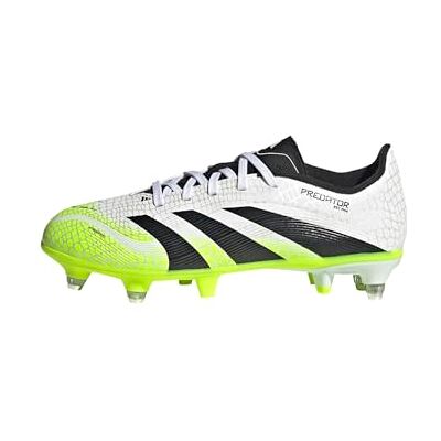 Adidas Unisex Kinder Predator League Soft Ground Football Boots Kids, Cloud White/Core Black/Lucid Lemon, 30 EU Adidas Unisex Kinder Predator League Soft Ground Football Boots Kids, Cloud White/Core Black/Lucid Lemon, 30 EU