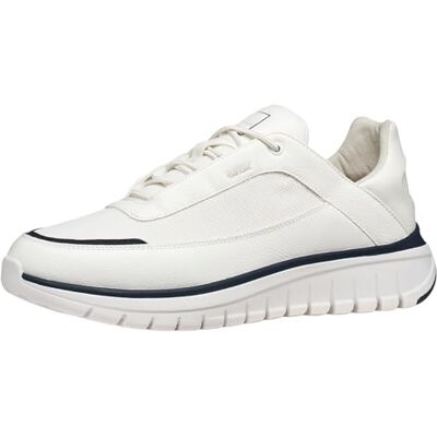 Geox Herren U FLEXTRIDE R D Sneaker, White/DK Navy, 42 EU Geox Herren U FLEXTRIDE R D Sneaker, White/DK Navy, 42 EU