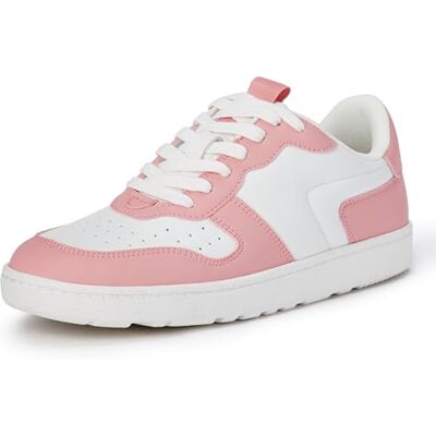 Amazon Essentials Damen Niedrige Sneaker, Tennisschuh, Retro, Rosa Weiß, 39 EU Amazon Essentials Damen Niedrige Sneaker, Tennisschuh, Retro, Rosa Weiß, 39 EU