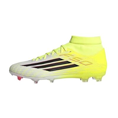 Adidas Unisex F50 League Mid Cut Firm Ground/Multi Ground Football Boots, Team solar Yellow 2/core Black/Lucid red, 42 2/3 EU Adidas Unisex F50 League Mid Cut Firm Ground/Multi Ground Football Boots, Team solar Yellow 2/core Black/Lucid red, 42 2/3 EU