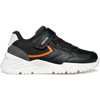 Geox JUNIOR J Loftus Boy Sneakers Black/ORANGE 36_EU Geox JUNIOR J Loftus Boy Sneakers Black/ORANGE 36_EU