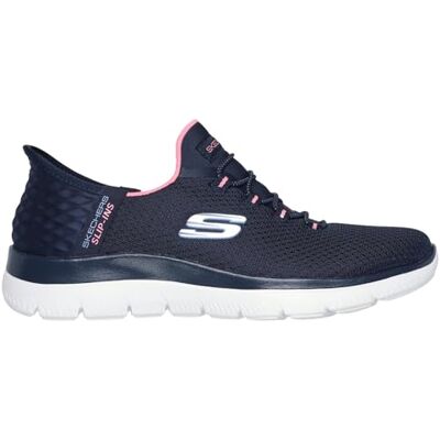 Skechers Damen Summits Diamond Dream Turnschuhe, Navy Mesh/Pink Trim, 38 EU Weit Skechers Damen Summits Diamond Dream Turnschuhe, Navy Mesh/Pink Trim, 38 EU Weit