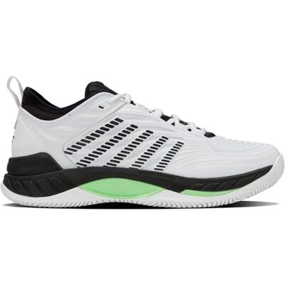 K-Swiss Herren Hypercourt Supreme 2 Clay Tennis Shoe, White/Black/Soft Neon Green, 45 EU K-Swiss Herren Hypercourt Supreme 2 Clay Tennis Shoe, White/Black/Soft Neon Green, 45 EU