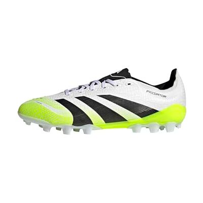 Adidas Unisex Predator League 2G/3G Artificial Grass Football Boots, Cloud White/Core Black/Lucid Lemon, 41 1/3 EU Adidas Unisex Predator League 2G/3G Artificial Grass Football Boots, Cloud White/Core Black/Lucid Lemon, 41 1/3 EU