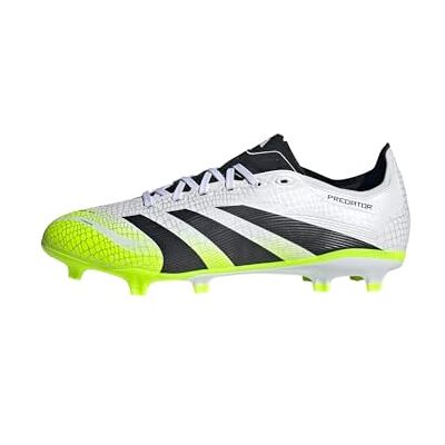 Adidas Unisex Predator League Firm Ground/Multi Ground Football Boots, Cloud White/Core Black/Lucid Lemon, 48 2/3 EU Adidas Unisex Predator League Firm Ground/Multi Ground Football Boots, Cloud White/Core Black/Lucid Lemon, 48 2/3 EU