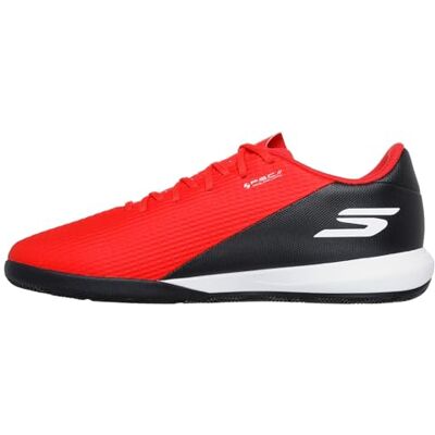Skechers Herren Skx_2 Academy Ic Men's Soccer Lightweight Performance Cleats Turnschuhe, Red Synthetic/Black Trim, 46 EU Skechers Herren Skx_2 Academy Ic Men's Soccer Lightweight Performance Cleats Turnschuhe, Red Synthetic/Black Trim, 46 EU