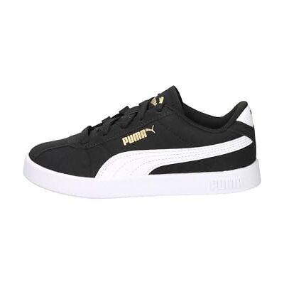 Puma Unisex Kid's Club Ii Ps Sneaker, Black White Gold, 35 EU Puma Unisex Kid's Club Ii Ps Sneaker, Black White Gold, 35 EU