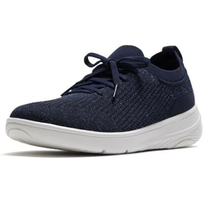 Fitflop Super-Q Knit Slip-ON Laced Sneakers Fitflop Super-Q Knit Slip-ON Laced Sneakers