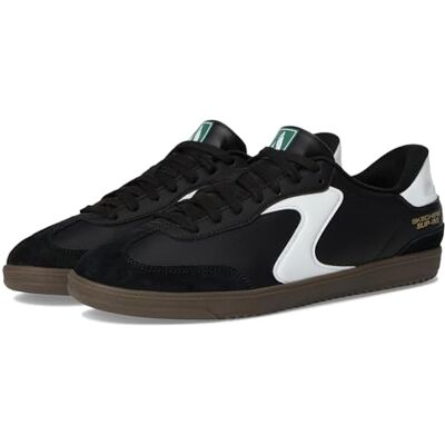 Skechers Herren Hotshot Relegate Sneaker, Schwarzes Duraleather Wildleder, weißer Rand, 42 EU Skechers Herren Hotshot Relegate Sneaker, Schwarzes Duraleather Wildleder, weißer Rand, 42 EU