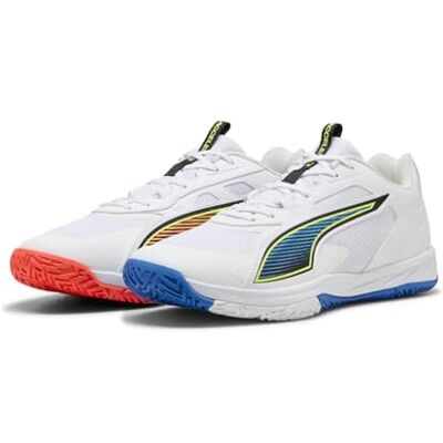 Puma Unisex Accelerate PRO 4 Game ON Hallenschuh, White-Glowing RED-Ultra Blue, 45 EU, Weiß, leuchtendes Rot, Ultrablau, 46.5 EU Puma Unisex Accelerate PRO 4 Game ON Hallenschuh, White-Glowing RED-Ultra Blue, 45 EU, Weiß, leuchtendes Rot, Ultrablau, 46.5 EU