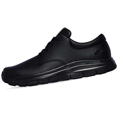Skechers Herren Flex Advantage Sr Fourche Casual Shoes, Black Leather, 47.5 EU Skechers Herren Flex Advantage Sr Fourche Casual Shoes, Black Leather, 47.5 EU
